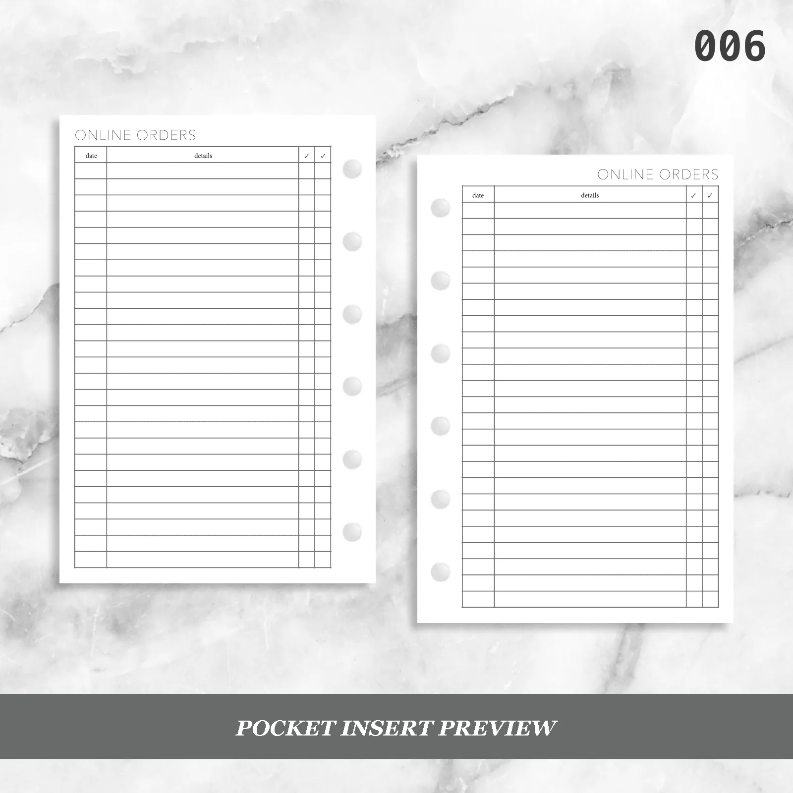 006: Online Orders Checkboxes