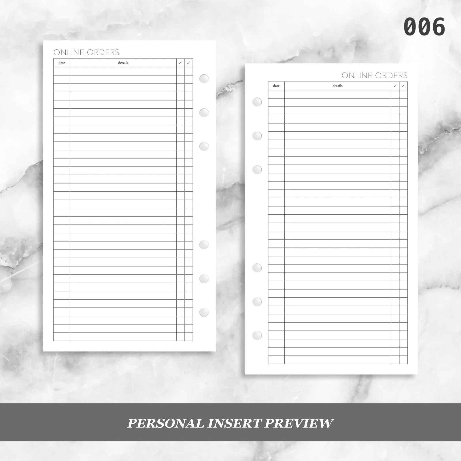 006: Online Orders Checkboxes