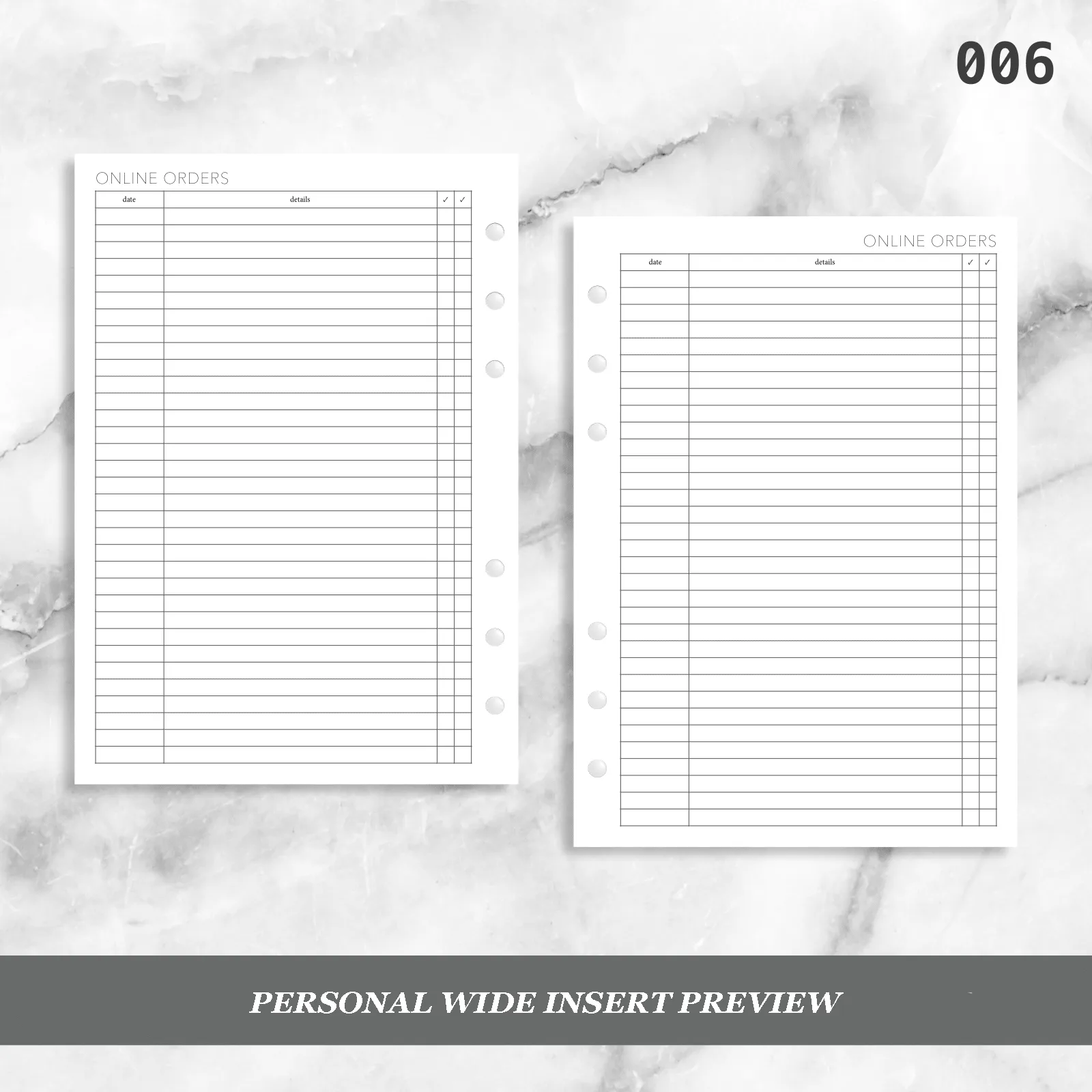 006: Online Orders Checkboxes