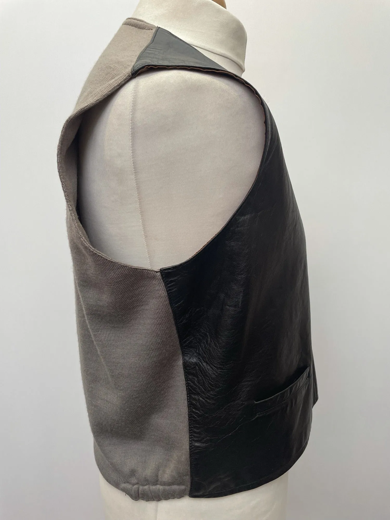 1960s Leather Vest - Size M