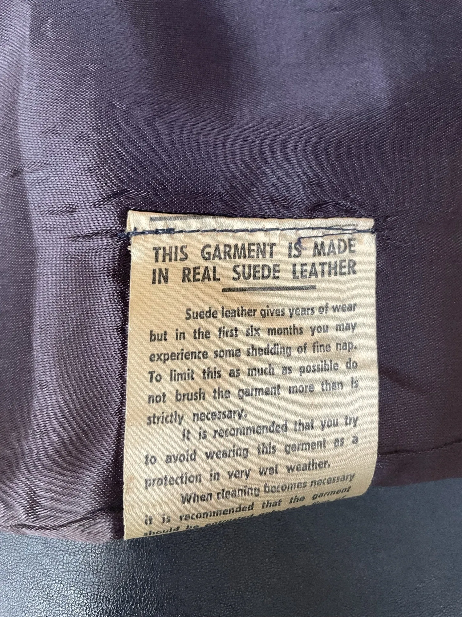 1960s Leather Vest - Size S
