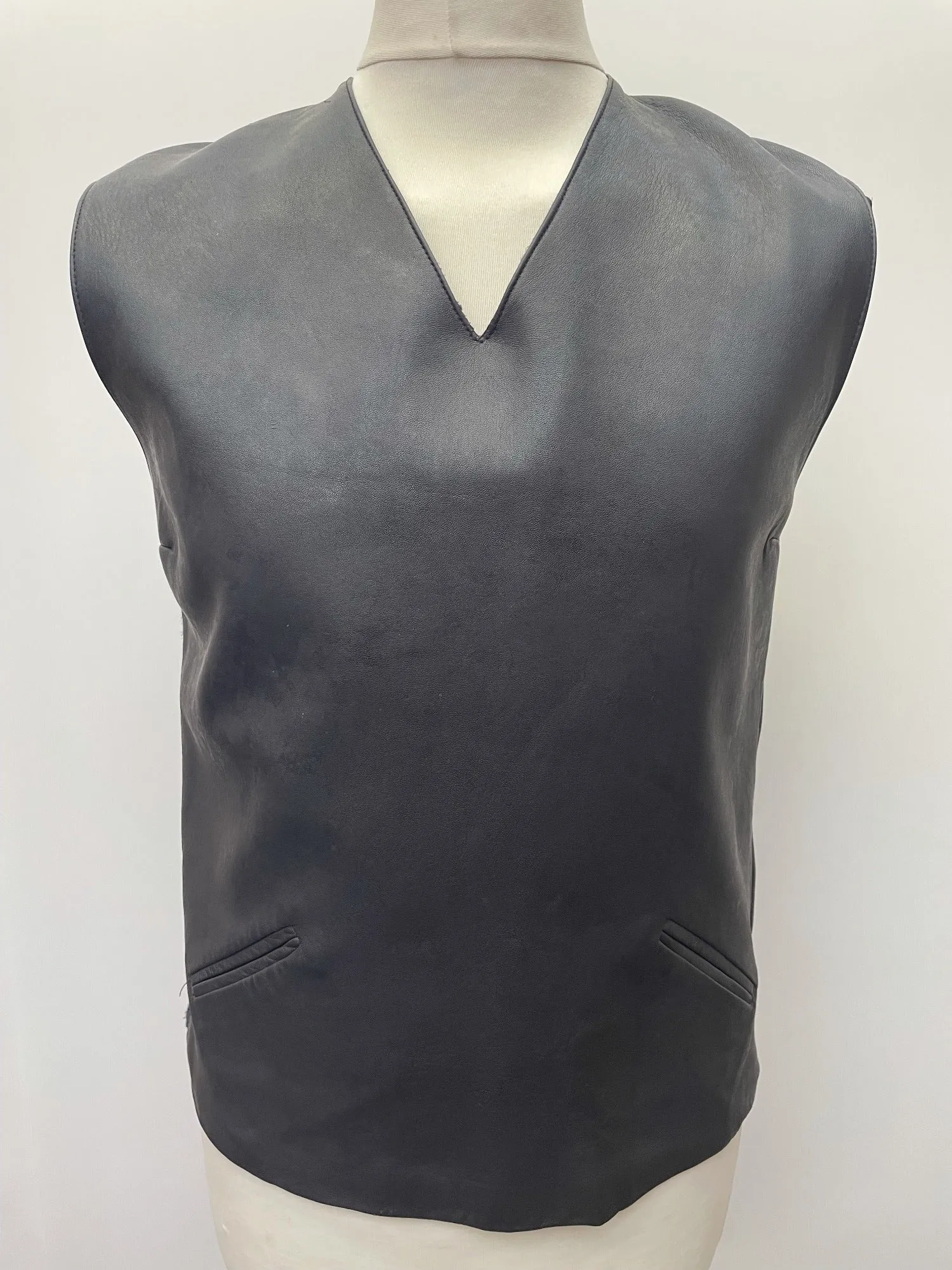 1960s Leather Vest - Size S