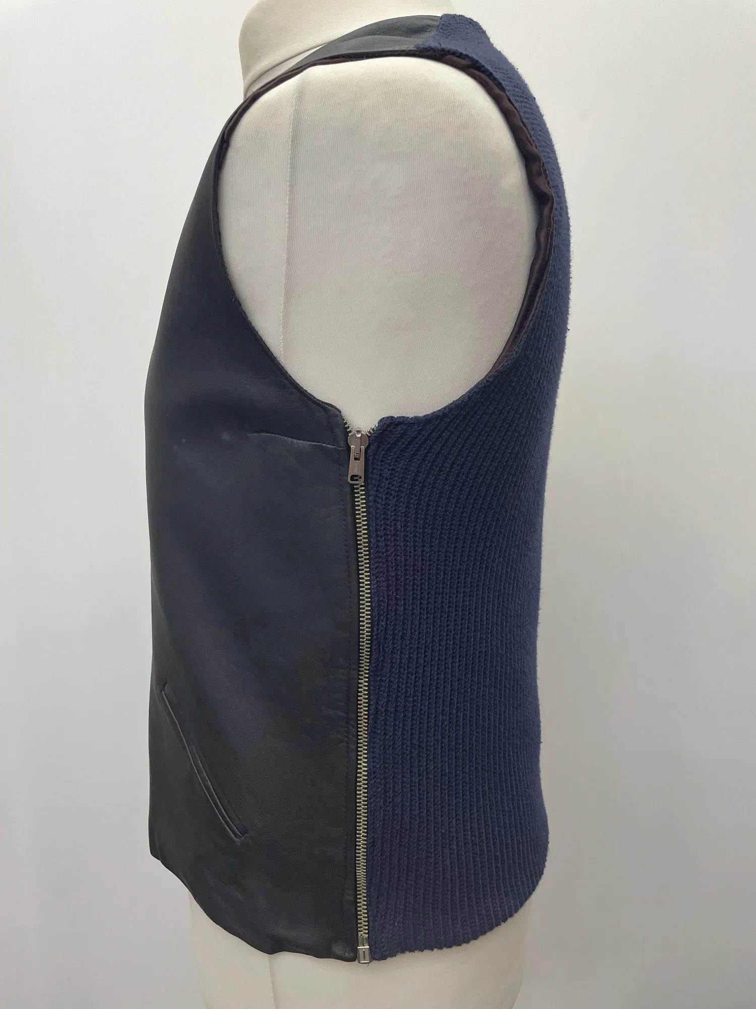 1960s Leather Vest - Size S