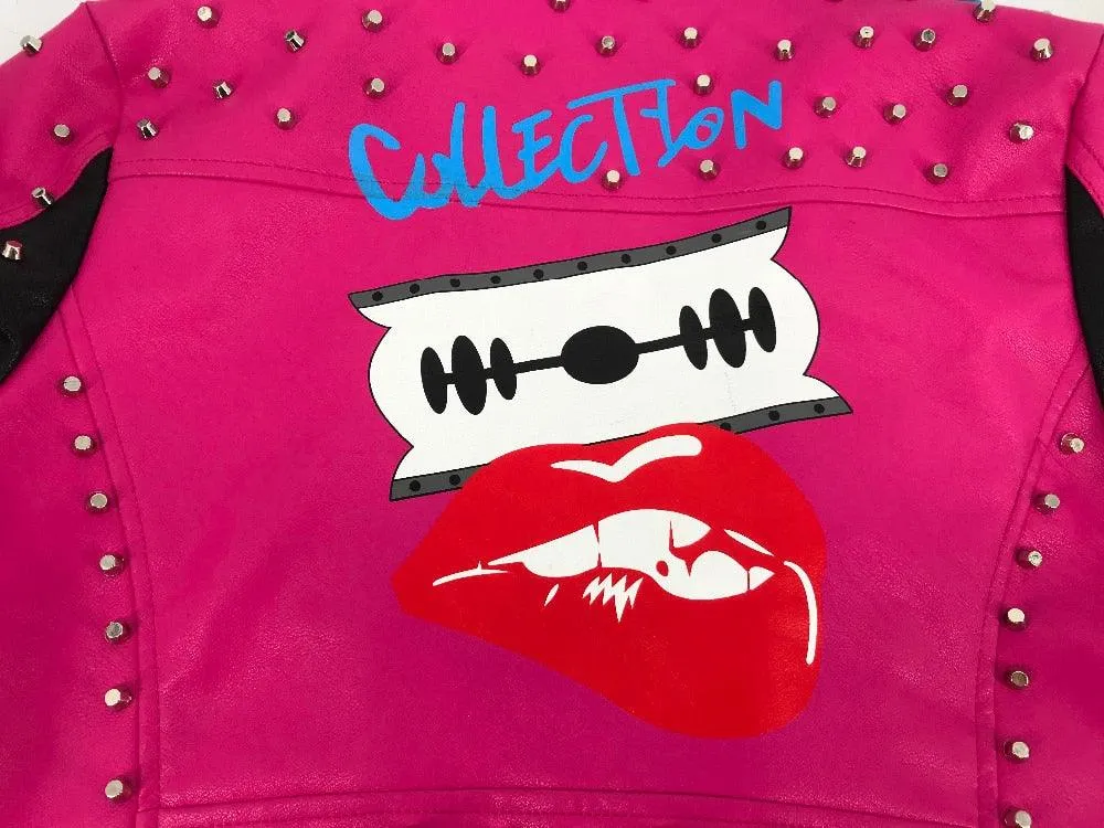 Lightweight Cropped Biker Jacket-Razor tings