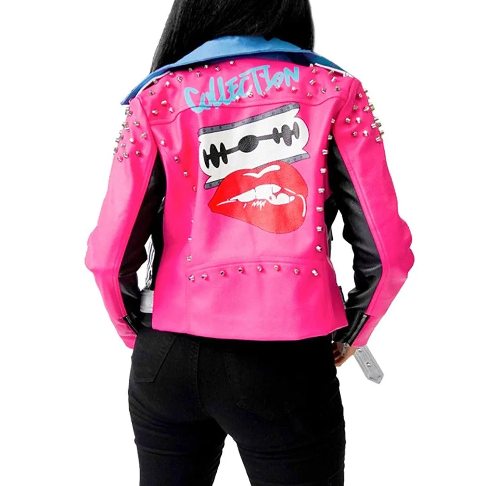 Lightweight Cropped Biker Jacket-Razor tings