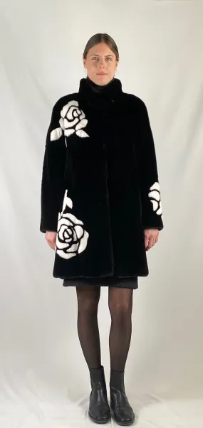 Mink Floral Coat