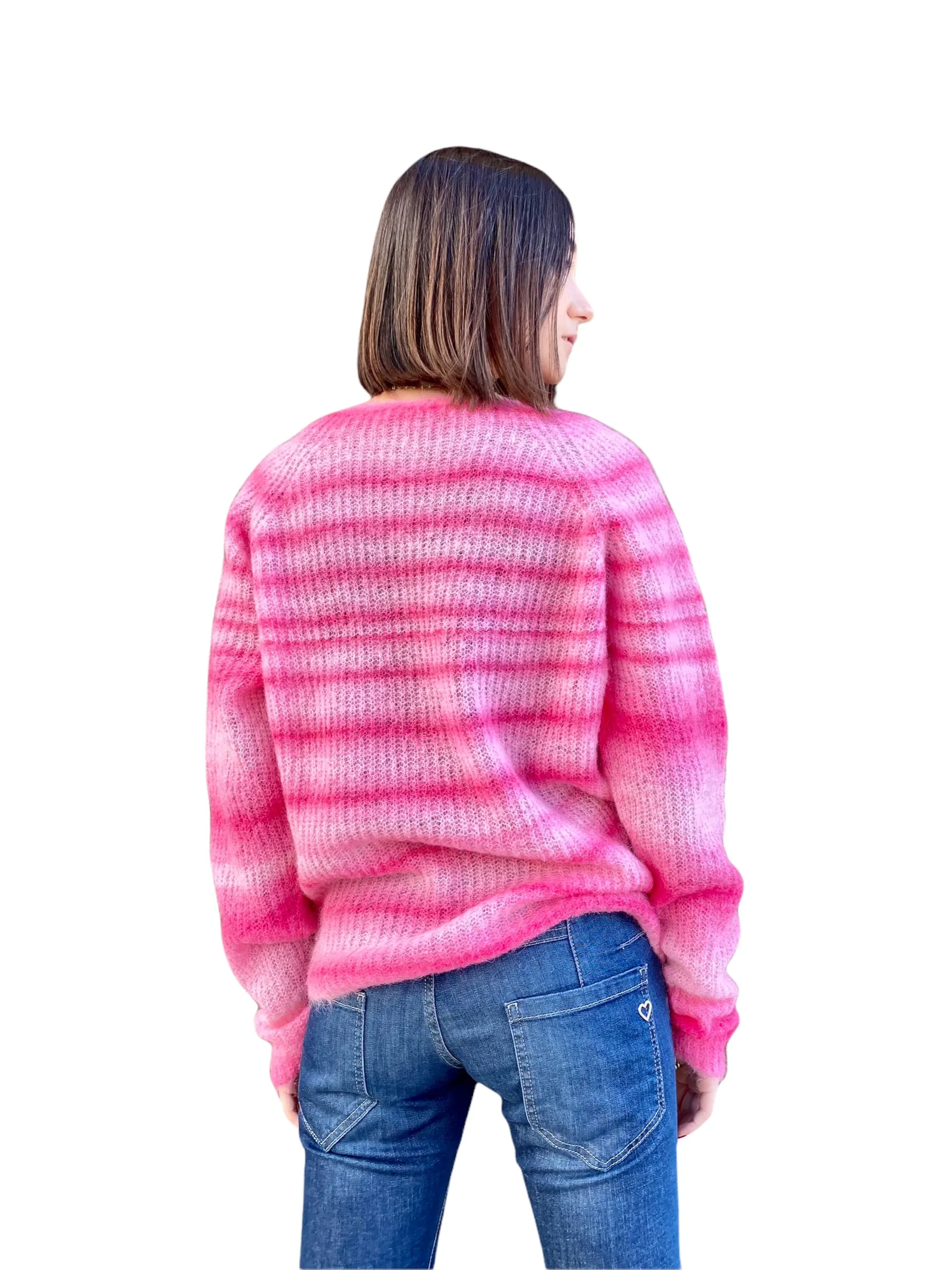 Vicolo fuchsia pullover